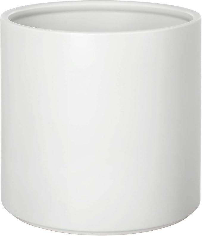 SONGMICS Ceramic Plant Pot, 11.8-Inch, Flower Pot with Drainage Hole and Removable Plug, White UL... | Amazon (US)