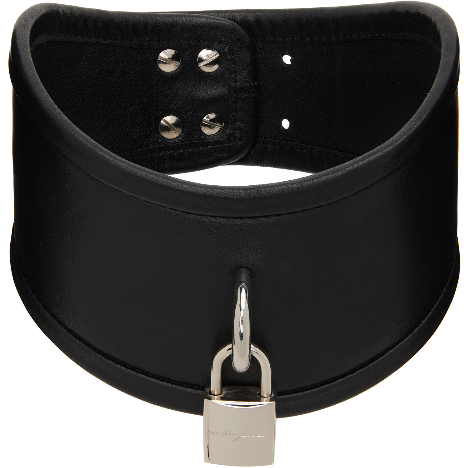 MATIÈRES FÉCALES Molinier Leather Collar Choker | SSENSE