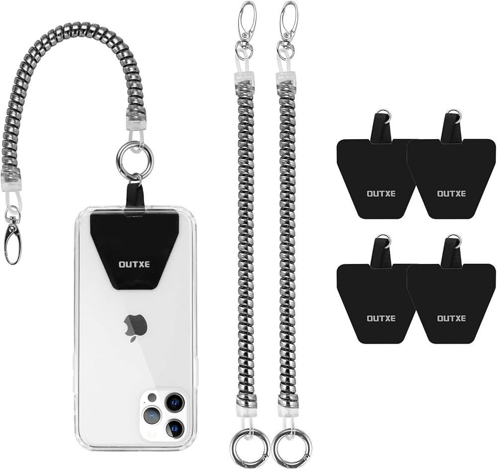 OUTXE Phone Lanyard Tether with 4 Patch- 2× Phone Tether, 4× Phone Patch with Adhesive, Compati... | Amazon (US)