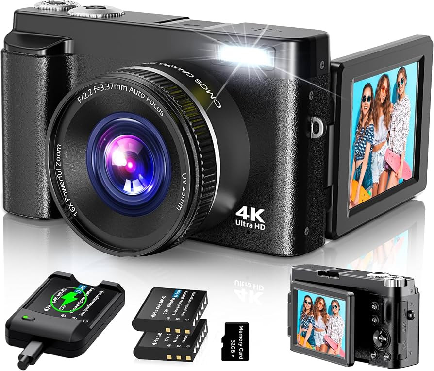 4K Digital Camera for Photography Autofocus, 2024 Latest 48MP Vlogging Camera for YouTube with SD... | Amazon (US)