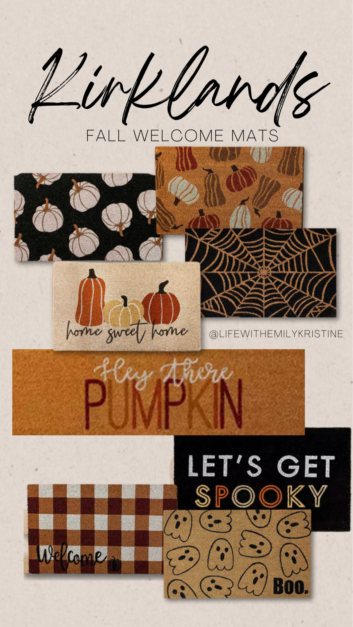 Spruce up your front door with these cute  fall door mats from Kirklands! Last day of the fall sale! Code: SAVEMORE 🍂

Fall // Halloween // Entryway // Door Mat // Pumpkin // Spooky 

#LTKSale #LTKSeasonal #LTKHalloween