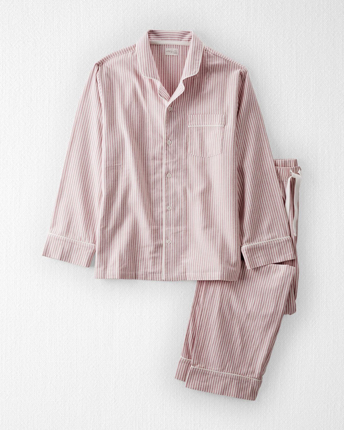 Grey Adult Womens Organic Cotton Button-Front Pajamas Set | carters.com | Carter's