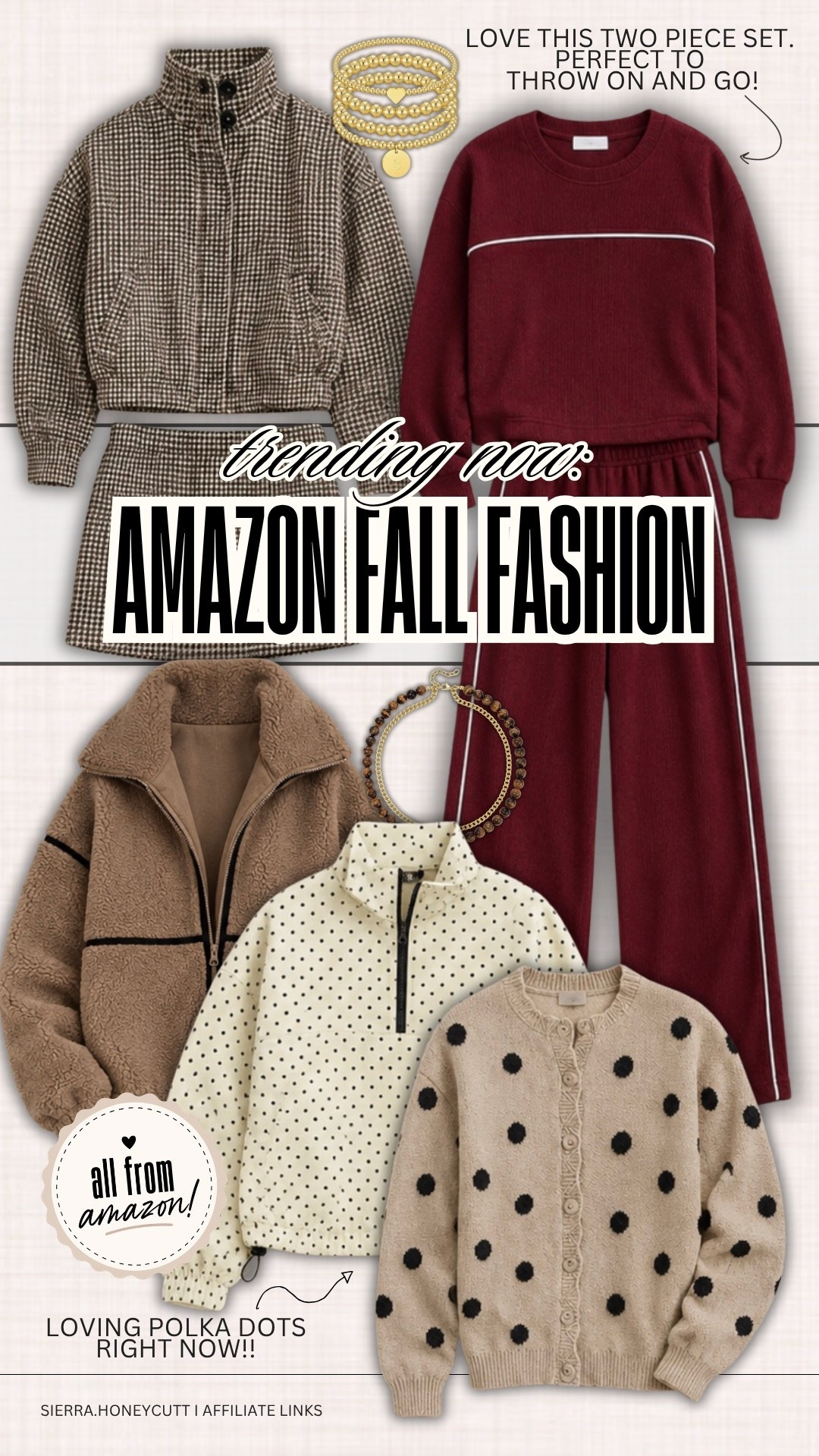 Trending now for fall— Amazon fashion favorites! Soo many fun new pieces to refresh your wardrobe. 

Seasonal fall fashion favorites affordable mom style polka dots brown burgundy

#LTKmomlife #LTKSeasonal #LTKootd