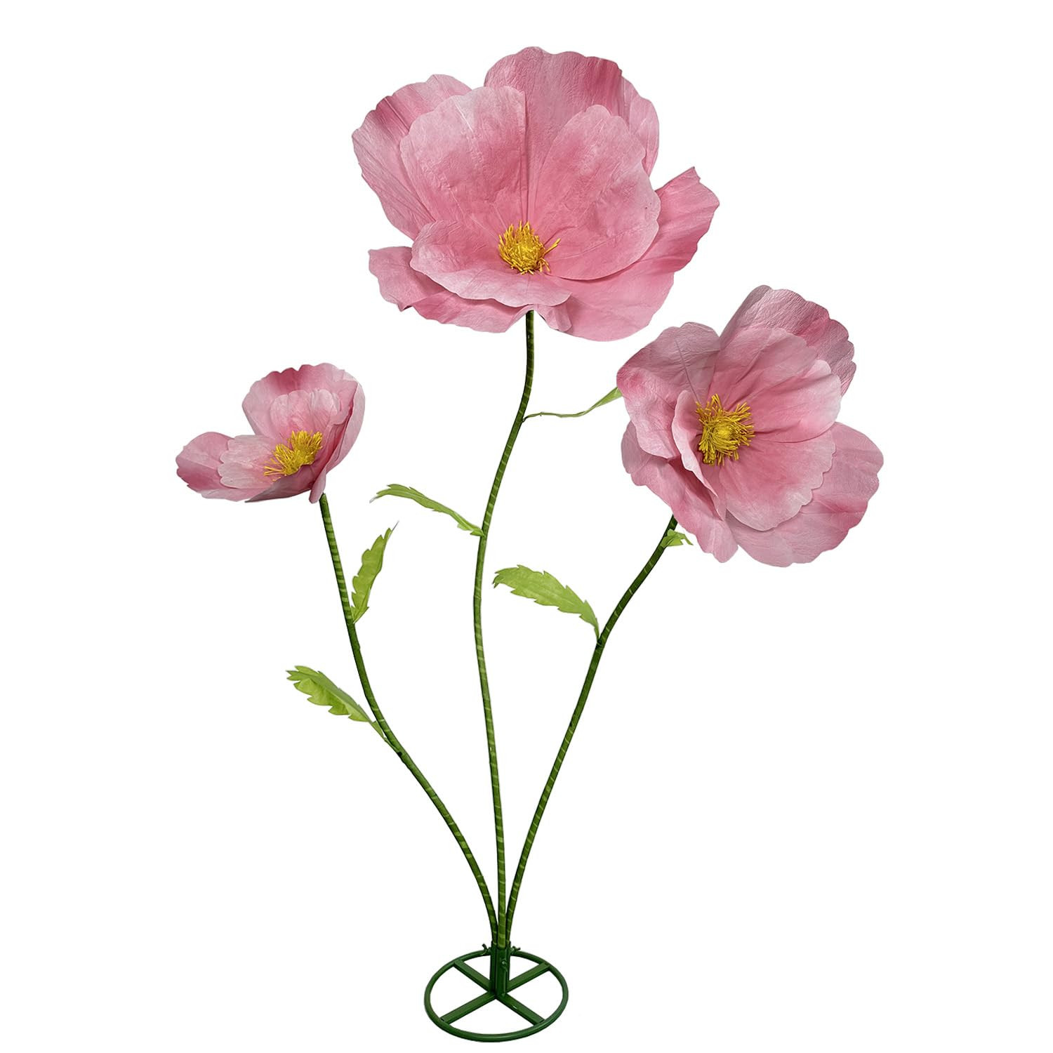 3Pcs Giant Flowers for Decoration, Large Artificial Flower Indoor Outdoor Decor Waterproof Paper ... | Amazon (US)