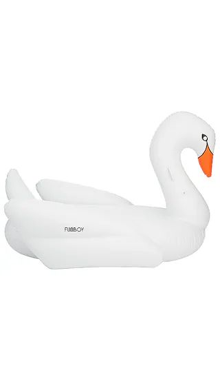 FUNBOY Inflatable Swan Pool Float in White | Revolve Clothing (Global)