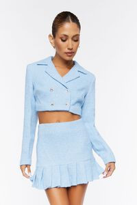 Tweed Pleated Mini Skirt | Forever 21 (US)