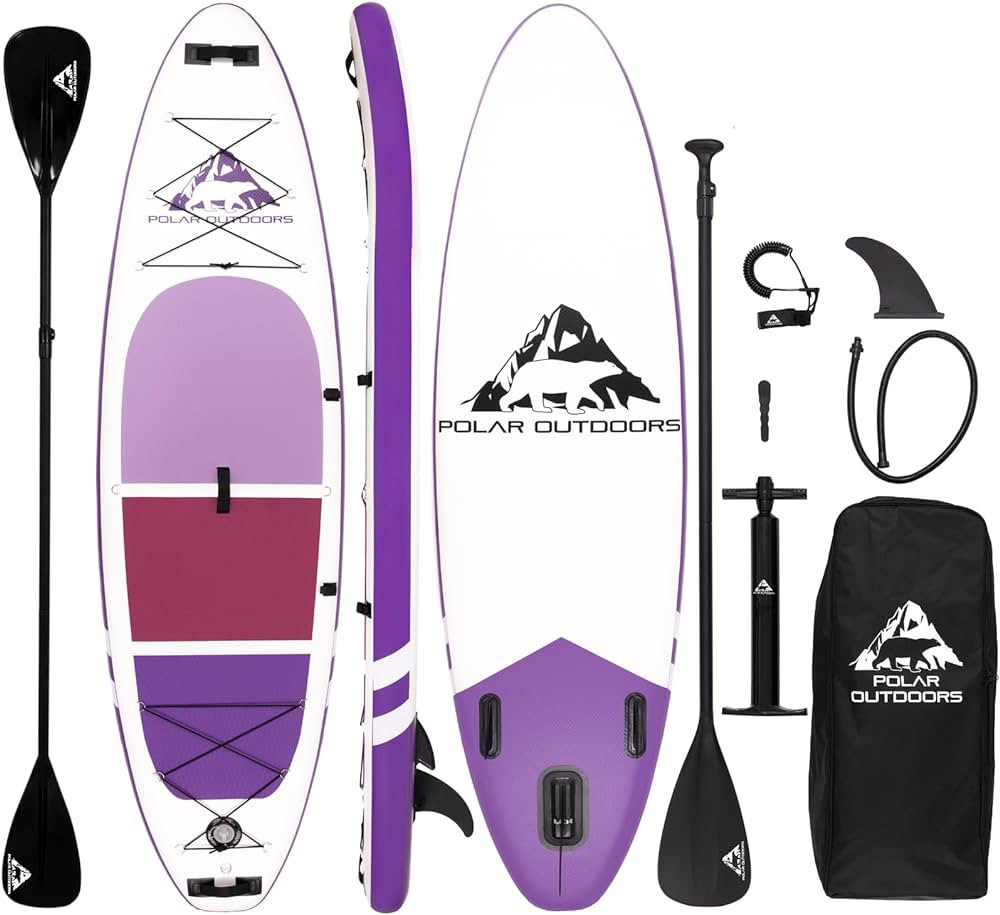 Polar Outdoors by Roc Inflatable Stand Up Paddle Board with Premium SUP Paddle Board Accessories,... | Amazon (US)