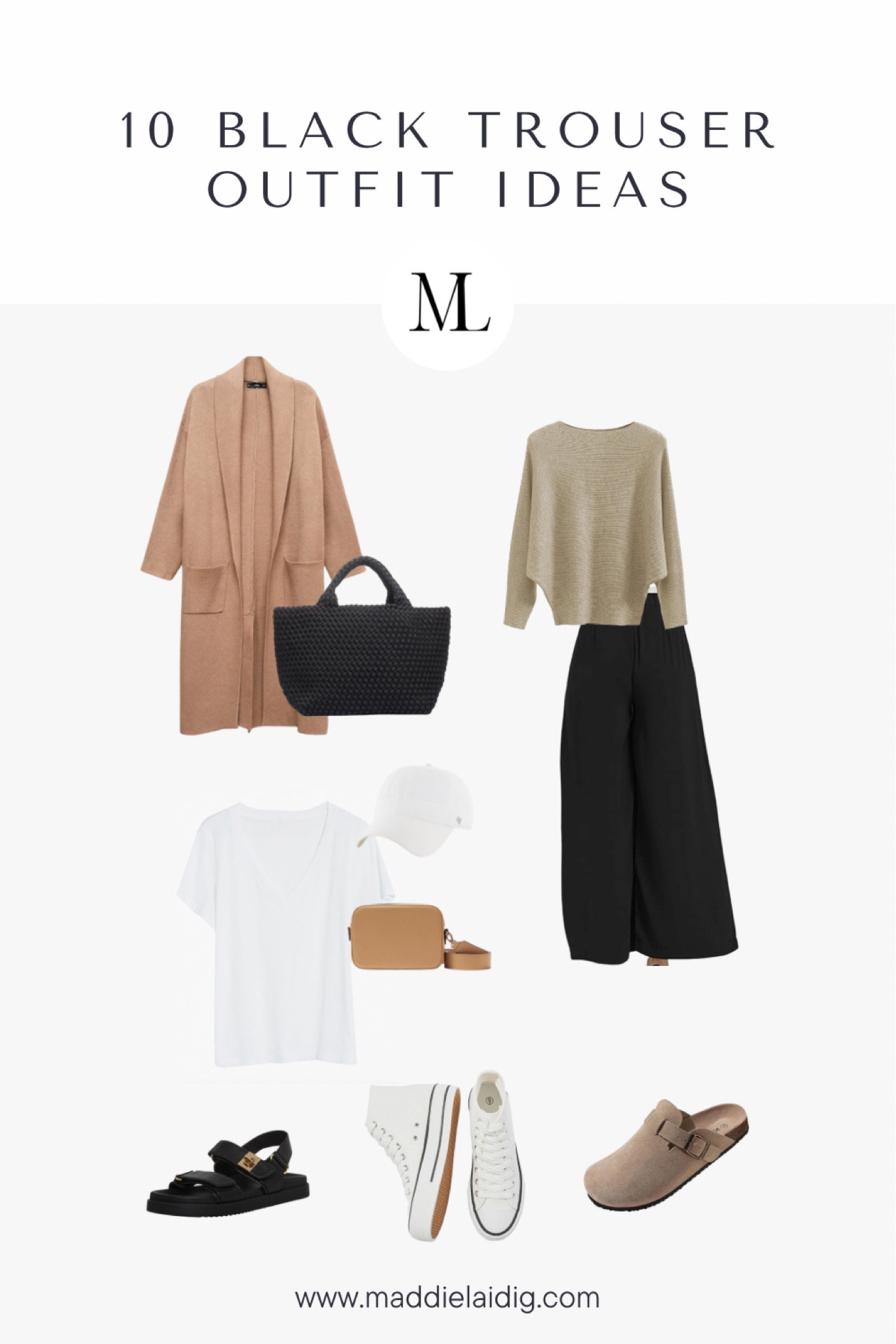 Realistic elevated outfits for when you have nothing to wear. Every woman needs a pair of black wide leg pants to dress up or down. SHOP these pieces in my LTK or on my blog. #stylingtips #outfitideas #falloutfits #realisticoutfits #nothingtowear #everydaybasics #wardrobeessentials #howtoelevateyourstyle

#LTKSeasonal #LTKfindsunder100 #LTKstyletip