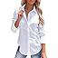 siliteelon Women's Button Down Shirts Long Sleeve Dress Shirts Wrinkle Free Collared Work Office ... | Amazon (US)