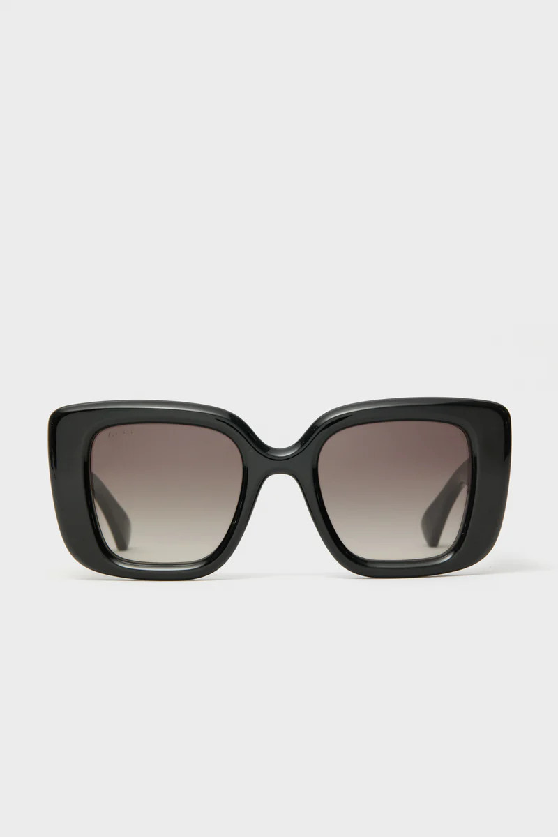 Shiny Black Square GG Bag Sunglasses | Tuckernuck (US)