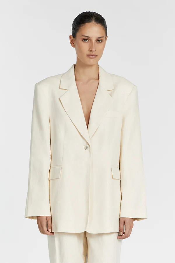 INDY BUTTER LINEN BLAZER | DISSH