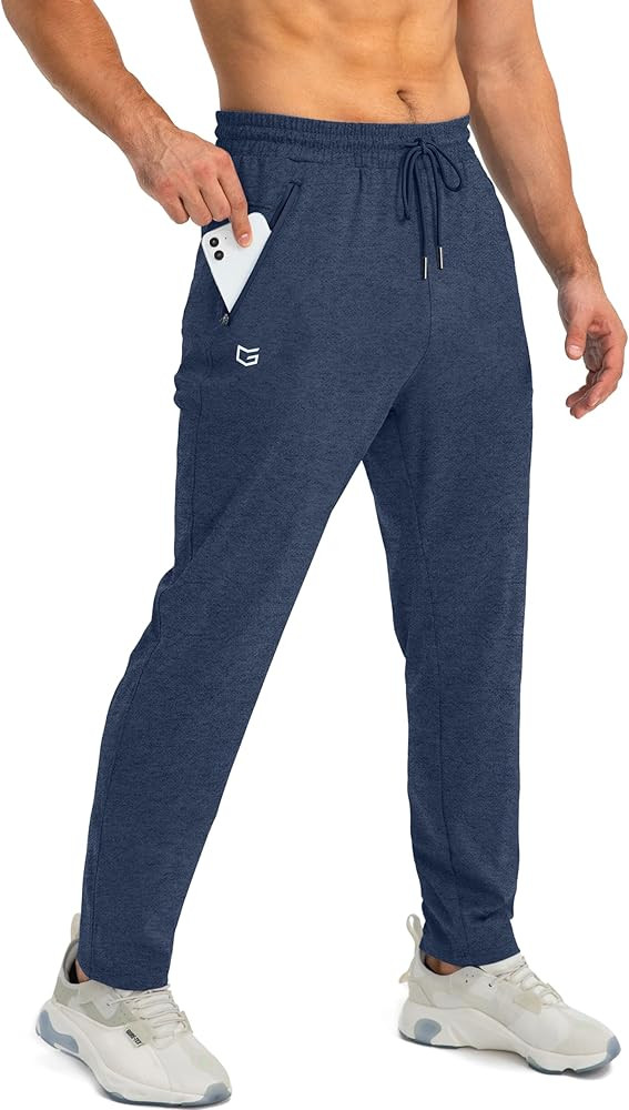G Gradual Men's Sweatpants with Zipper Pockets Tapered Joggers for Men Athletic Pants for Workout... | Amazon (US)