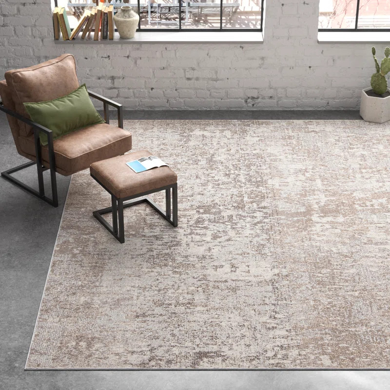 Stratton Light Gray/Beige Area Rug | Wayfair North America