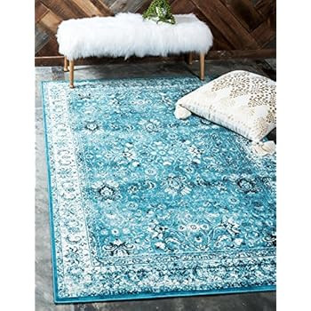 Unique Loom Imperial Collection Modern Traditional Vintage Distressed Blue Area Rug (2' 0 x 3' 0) | Amazon (US)