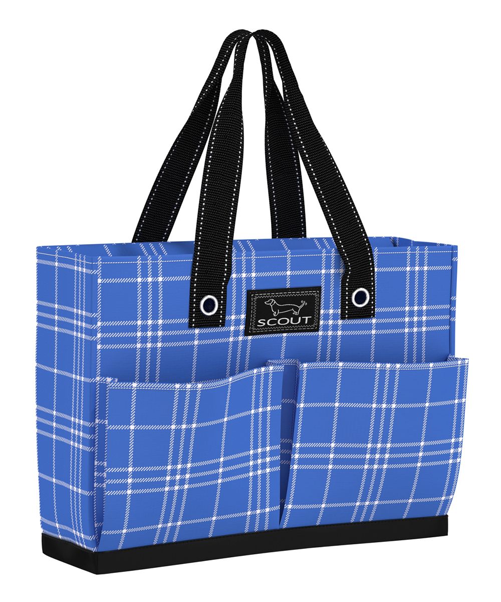 SCOUT Bags Totebags Sapphire - Black & Blue Sapphire Plaid Uptown Girl Tote | Zulily