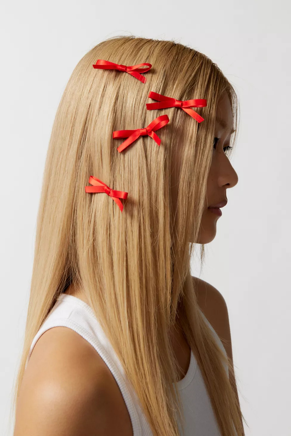 Satin Bow Hair Slide 6-Pack Set | Urban Outfitters (US and RoW)