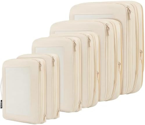 BAGAIL 4 Set/6 Set/8 Set Compression Packing Cubes Travel Accessories Expandable Packing Organize... | Amazon (US)
