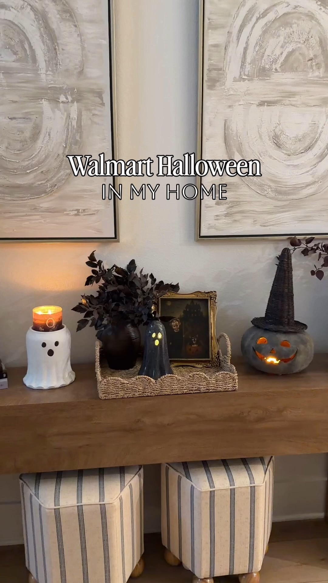 Loving all the Walmart Halloween decor! I’ll include my Amazon stems and other items that are available! The ghost candle holder was Kirklands and the stone ghost is tjmaxx. #walmart #ghost #jackolantern #lookforless #halloweendecor #stems #potterybarn

#LTKHome #LTKSeasonal