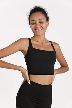 romansong Strappy Yoga Sports Bras for Women Padded Criss-Cross Back Tank Tops | Amazon (US)