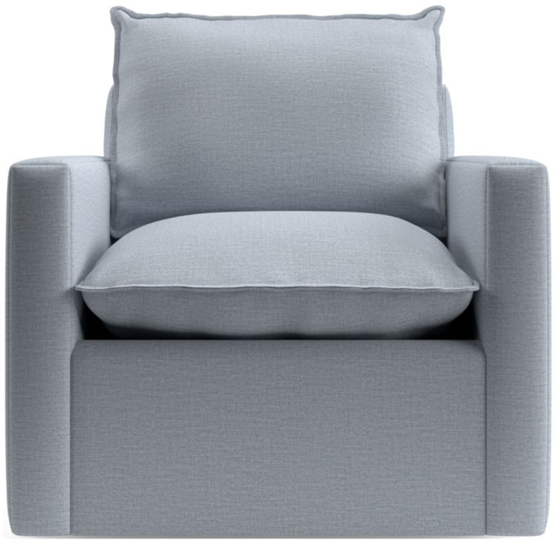 Harbour Natural Flange Nursery Swivel Glider Chair | Crate & Kids | Crate & Barrel