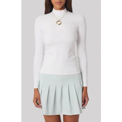 Williams Athletic Club Noelle Performance Mock Neck Top in Black at Nordstrom, Size Large | Nordstrom