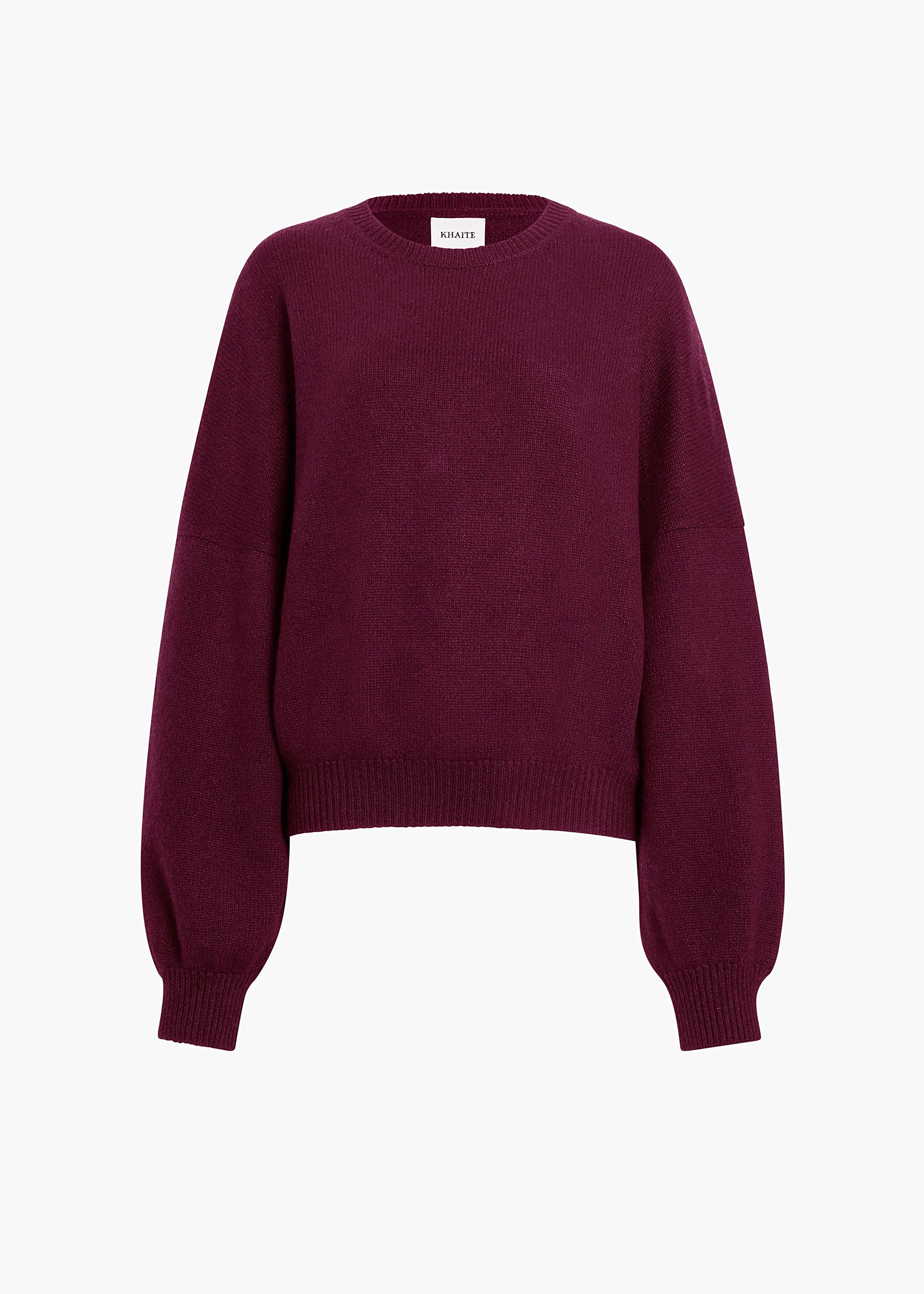 Margaux Sweater in Eggplant | Khaite