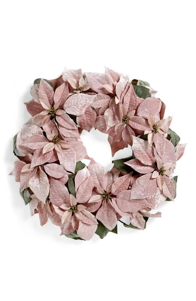 Allstate Velvet Poinsettia Wreath | Nordstrom | Nordstrom