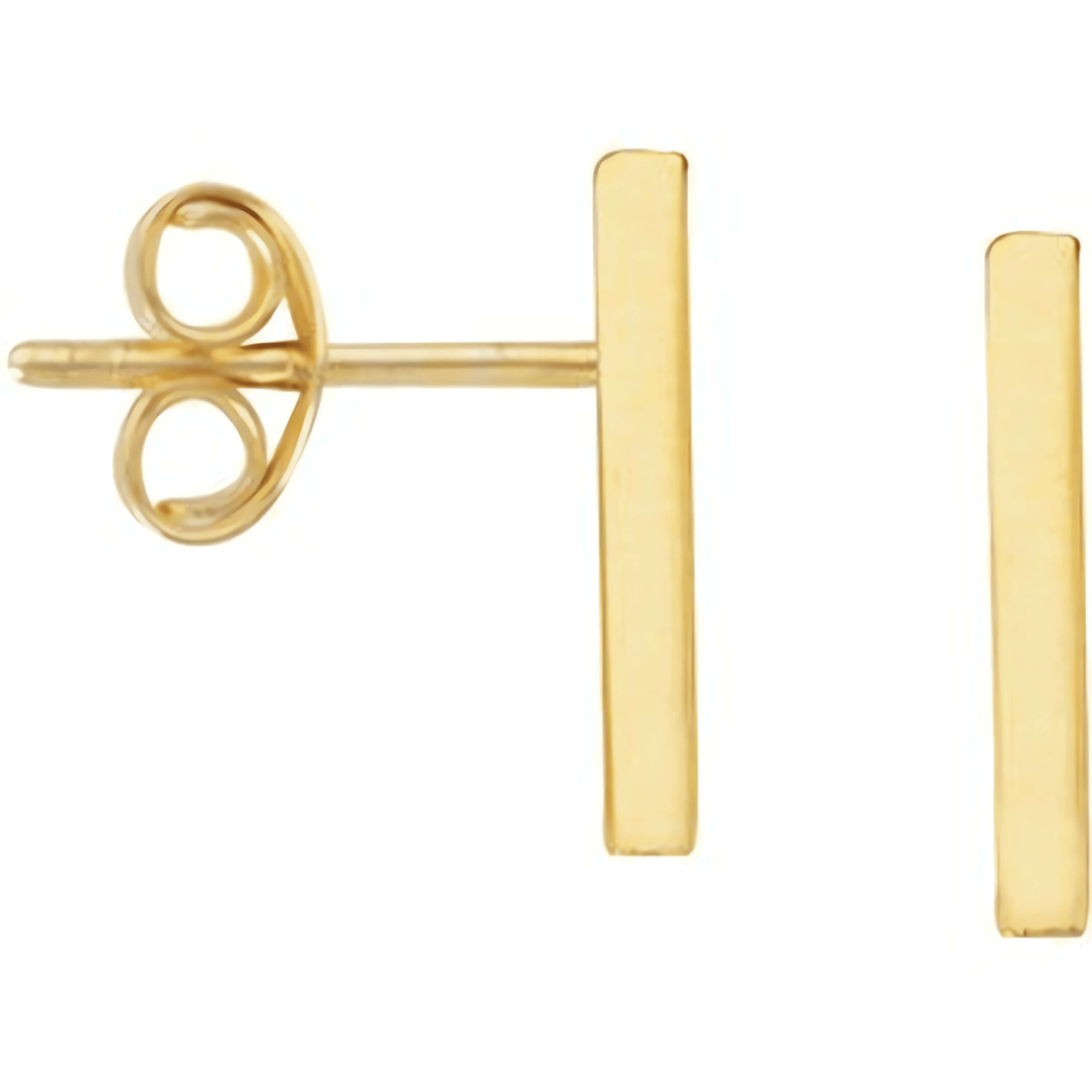 Yellow Gold Solid Bar Studs | Ritani
