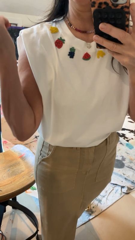 under $100 adorable farm rio top
and most comfy cargo skirt 

wearing medium top (could have also worn the small)
size 28 skirt, has stretch 

#LTKWorkwear #LTKFindsUnder100