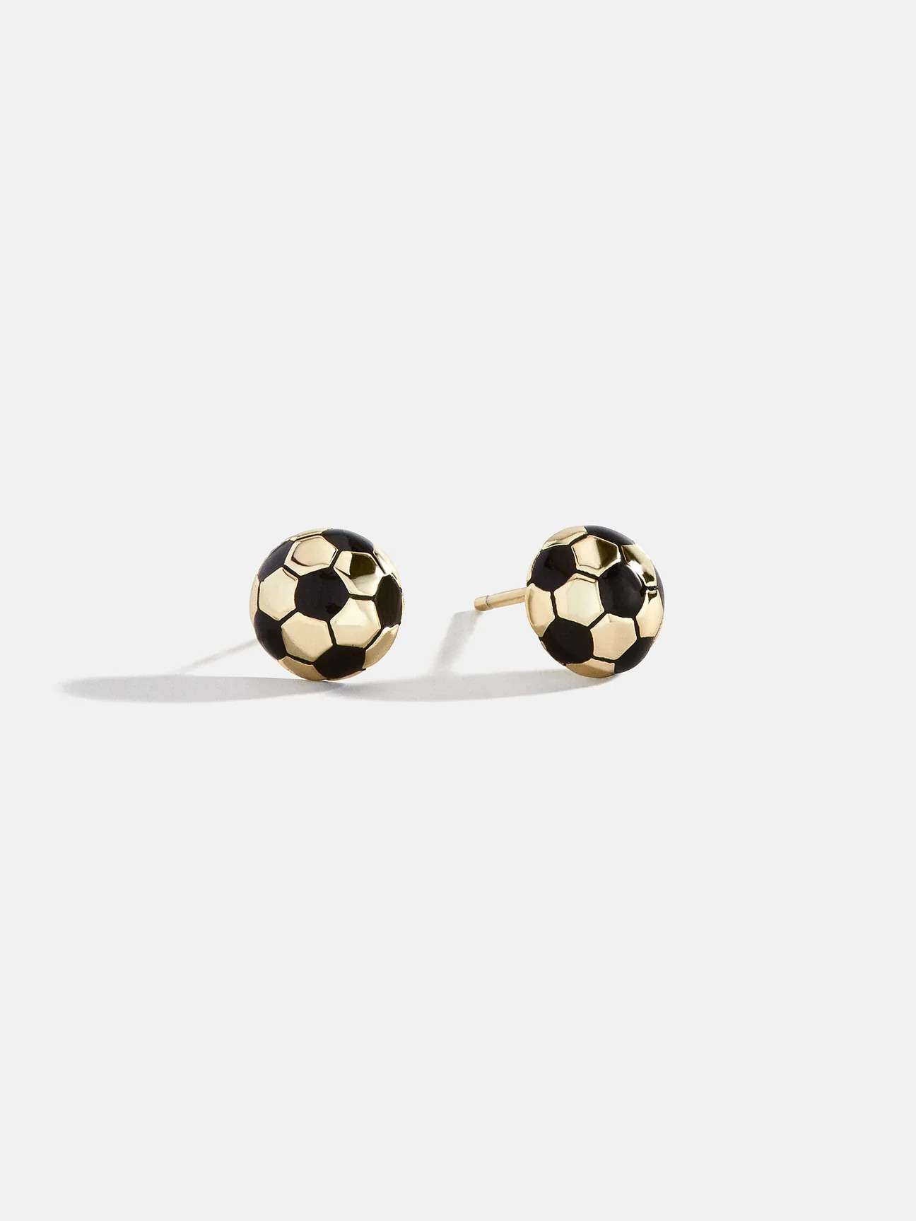 14K Gold Sports Delicate Stud - Soccer | BaubleBar