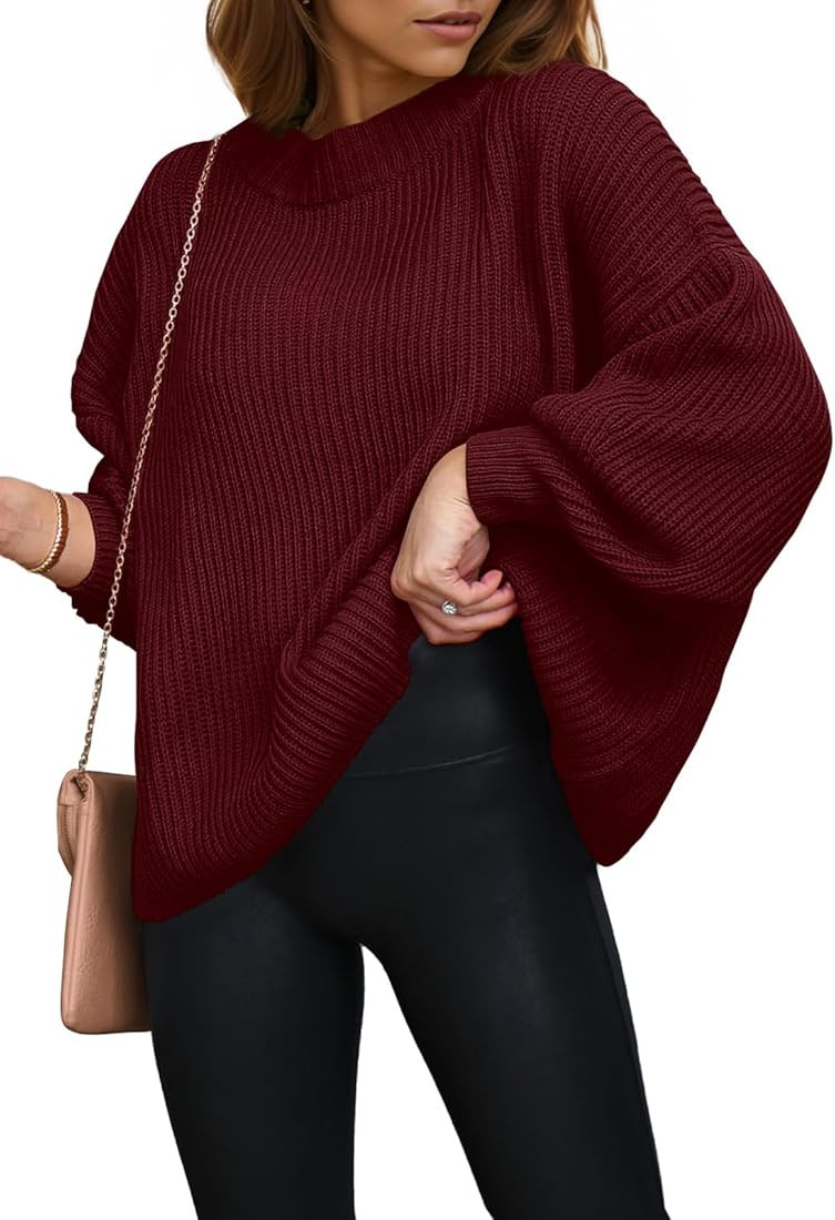 PRETTYGARDEN Womens Sweaters Fall 2024 Oversized Chunky Knitted Pullover Sweater Casual Long Slee... | Amazon (US)