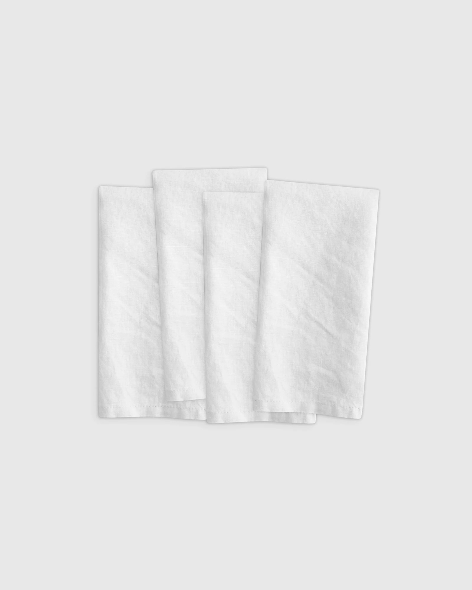 Quince | European Linen Napkins in Terracotta, Size Smallet of 4, Belgian Linen | Quince