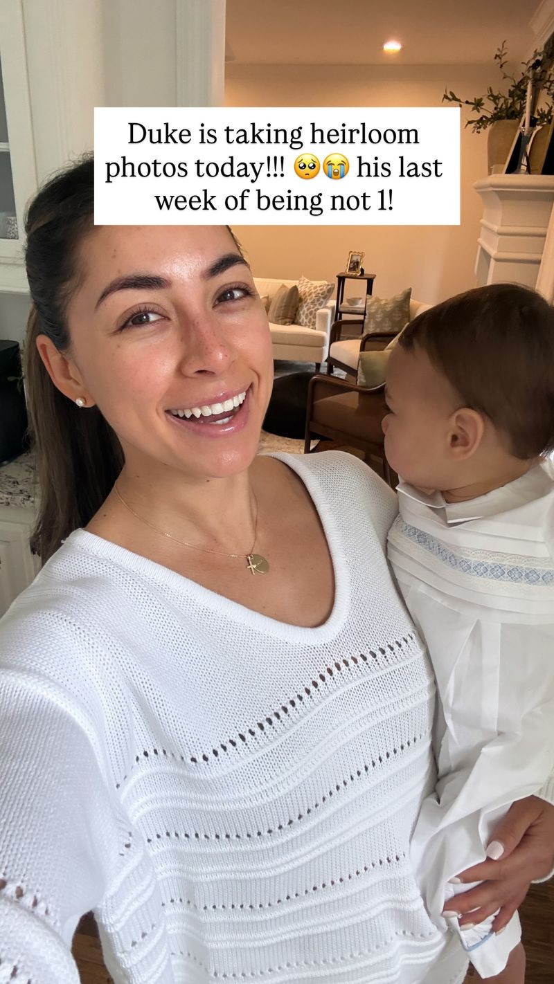 The white matching sweater set I wore this past Wednesday! ☁️ 🤍 @nuuds

#LTKgrwm #LTKootd #LTKmomlife