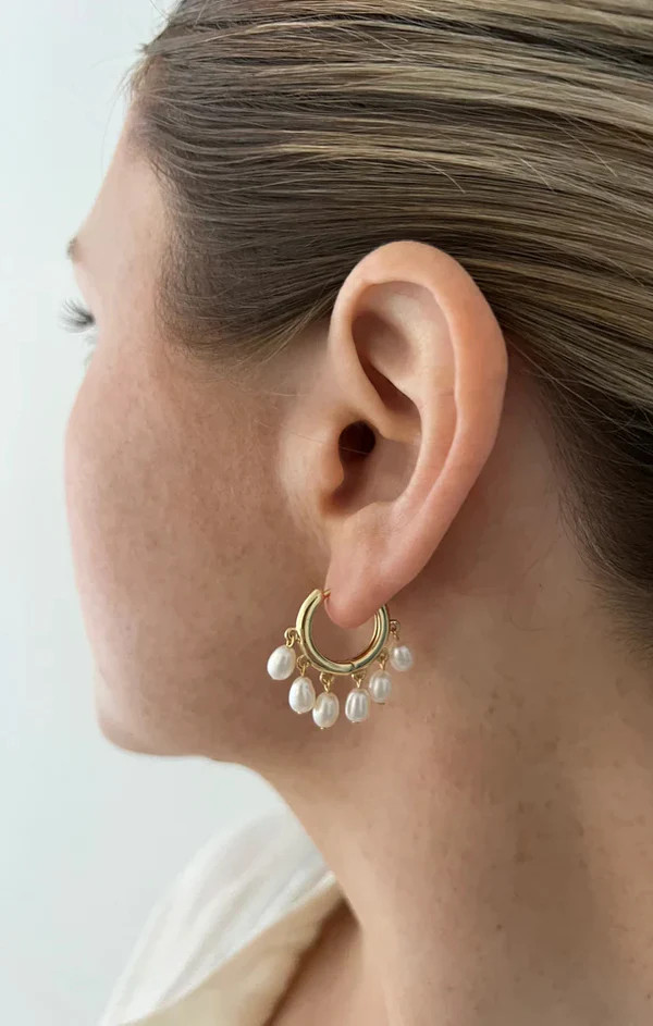ALV Jewels Eden Pearl Hoops | Show Me Your Mumu