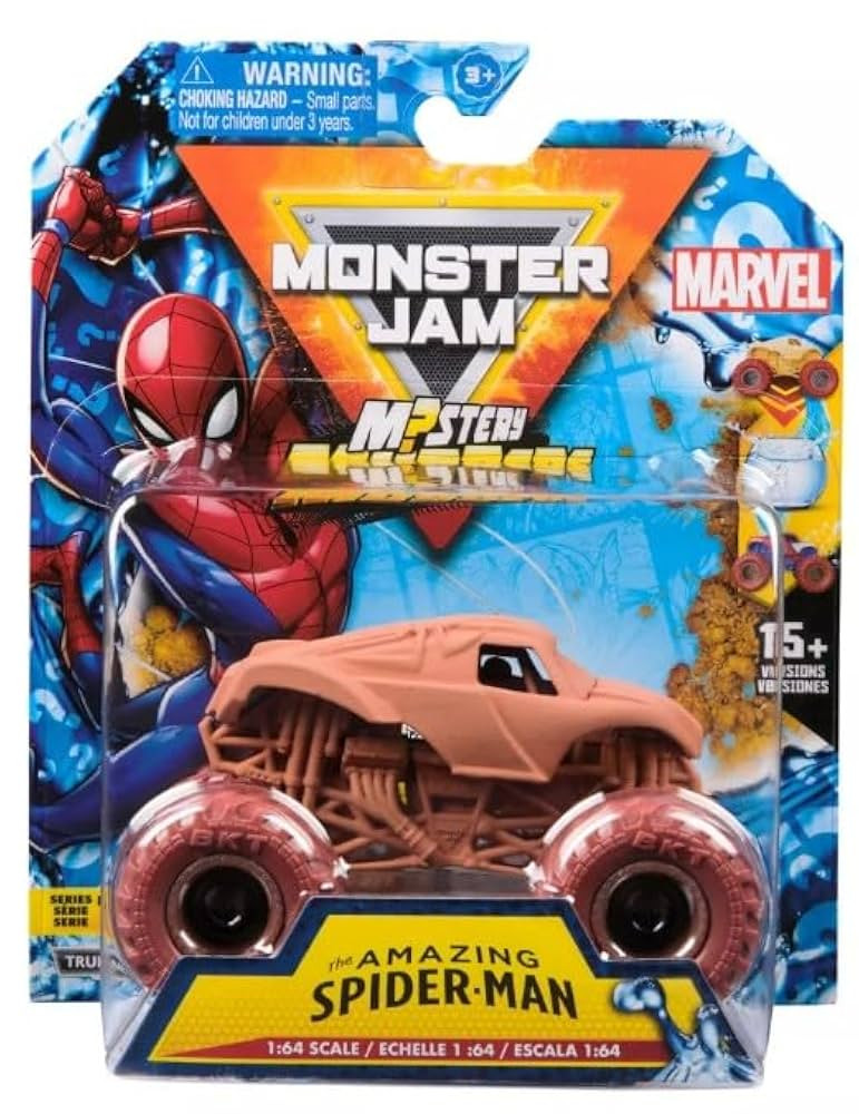 Monster Jam Marvel Series 1 Truck 1 Hero Die-Cast Monster Truck, Mystery Mudders Wash to Reveal, ... | Amazon (US)