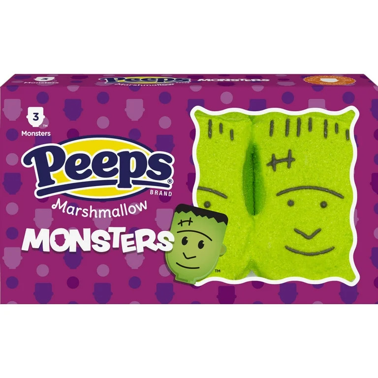 PEEPS® Marshmallow Monsters, Halloween Candy - 3 Count (1.5 Ounces) - Walmart.com | Walmart (US)