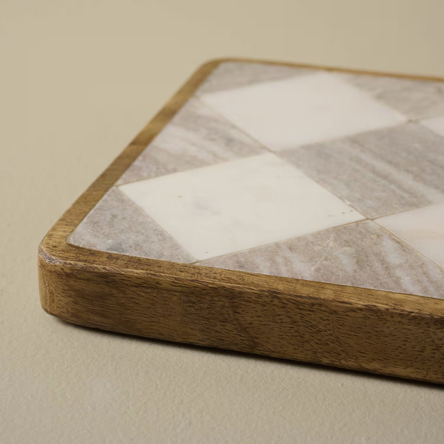 Everett Checkered Marble Trivet | Magnolia