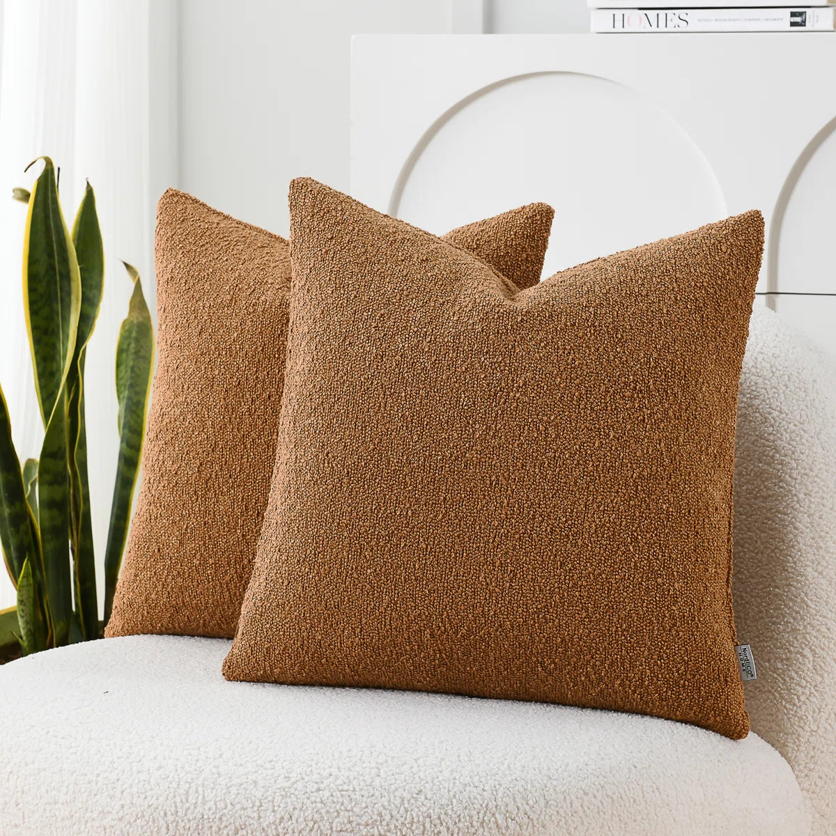 NordECO HOME Textured Throw Pillow Covers Textured Boucle Throw Pillow Covers & Reviews | Wayfair | Wayfair North America