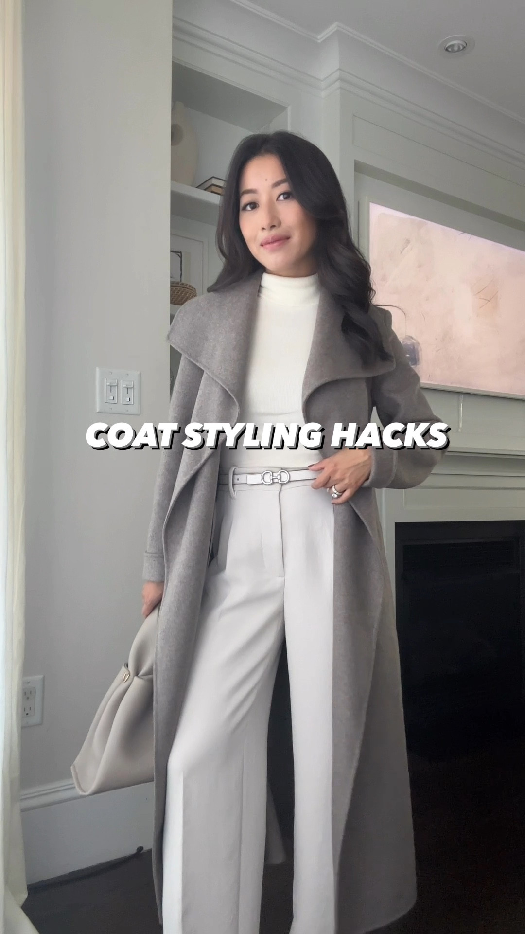 Elegant coats for fall / winter. Linked my exact first one, and other options in petite friendly sizing. 

Outfit 1:
• Aritzia drape coat size xxs - Comes in other beautiful neutral colors like charcoal gray and camel. 

Double faced (unlined) taupe wool wrap style coat with a long midi length. I’m 5 feet tall for reference, see on me in another post with jeans and flats .

Collar is an oversized wider statement collar with drape to it. 

Since it’s unlined and double faced, there is beautiful movement. Fall weight or west coast winter weight. Not an east coast winter coat. 

• Madewell cream thin turtleneck xxs, great layering staple , mine is an older version of the same top 

• Aritzia crepe drape effortless pants 0 short, but their newer shorter inseam is best on my 5’ tall height  

• Edited pieces reversible mini belt (www.editedpieces.com)

• Polene bag (not linkable)

Outfit 2:
• Camel coat is an old Uniqlo version but linked a very similar one from Mango in color and fit - I take xxs in mango

• old Levi’s jeans, their current wedgie in “space to think” is a grainy medium blue wash and most similar. I usually wear 24 x 26 length which is petite friendly 

• Amazon “the drop” brown ankle boots 5 

• polene bag (not linkable)

#LTKVideo 

#LTKStyleTip #LTKWorkwear