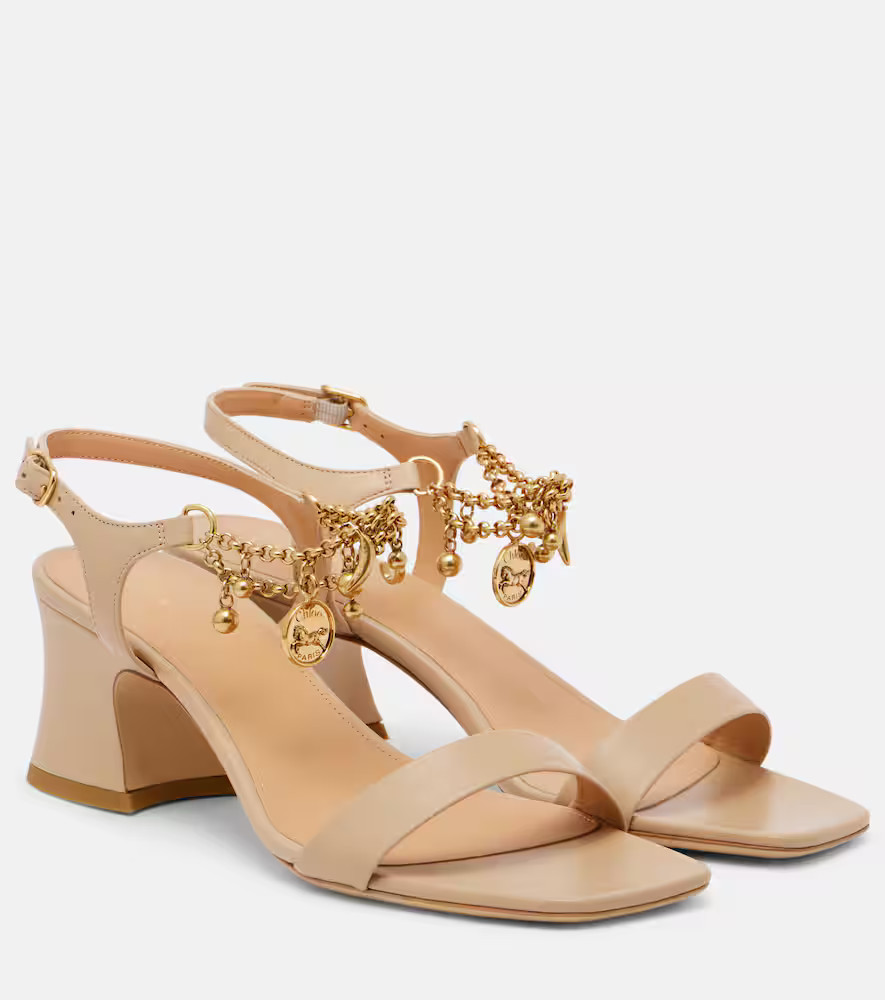 ChloÃ© ChloÃ© Charms leather sandals | Mytheresa (US/CA)