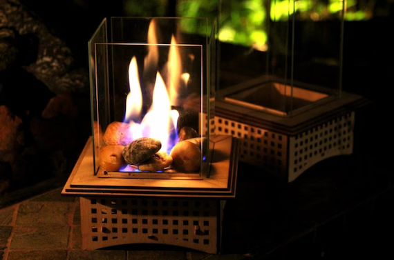 Tabletop Glass Fireplace Gifts for Him 2 Sizes: Warm up Your - Etsy | Etsy (US)