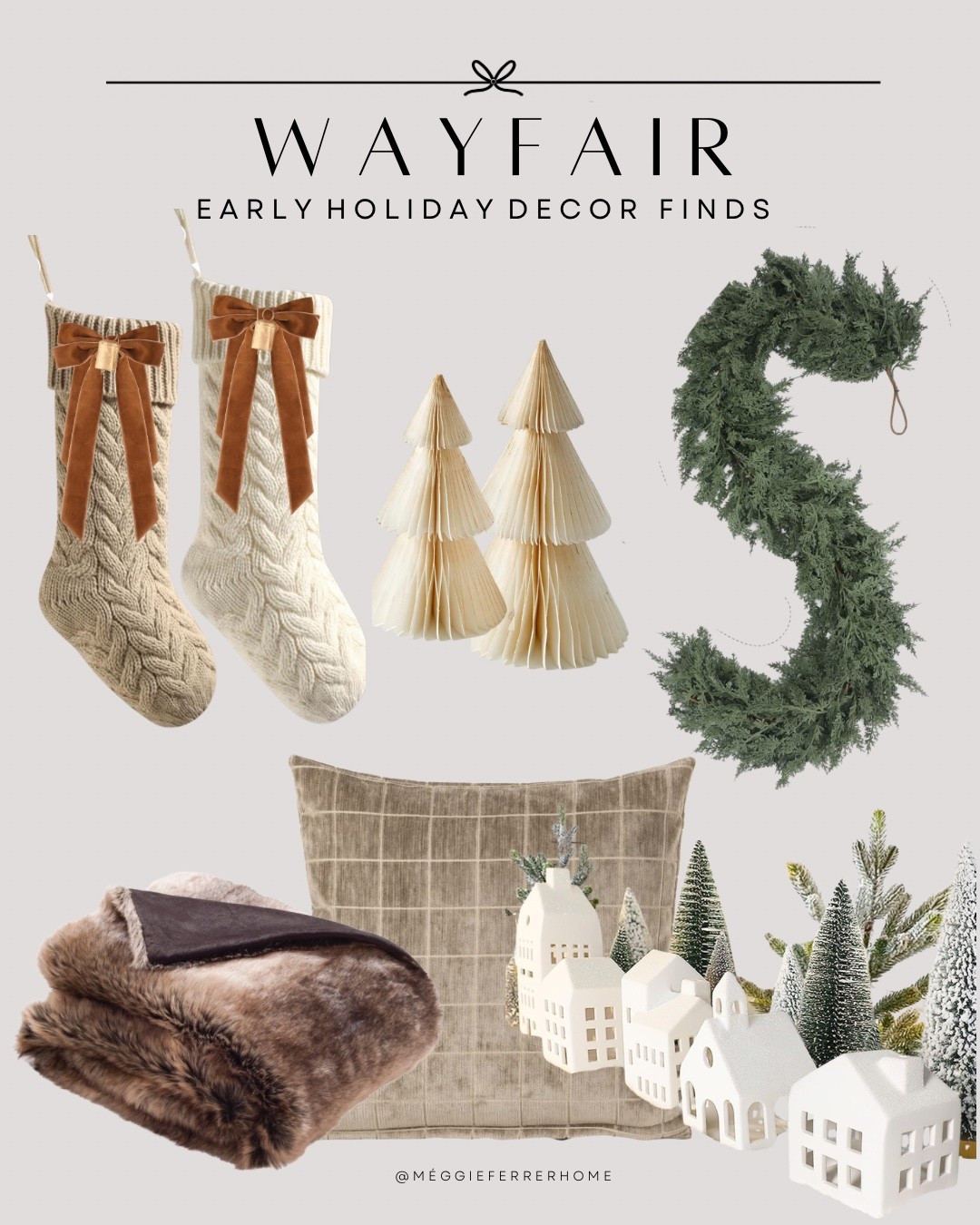 Slowly adding in a few cozy touches for our living room refresh, and these neutral holiday finds from Wayfair are giving all the warm + welcoming vibes 🤍🤎

Think soft textures, timeless pieces, and subtle winter details that make the space feel festive without the fuss.

Linking everything from the cable knit stockings to the paper trees and that faux fur throw that instantly cozies up the room ✨#WayfairHoliday #NeutralHolidayDecor #ModernOrganicHome


#LTKHome #LTKSaleAlert #LTKSeasonal #LTKHome