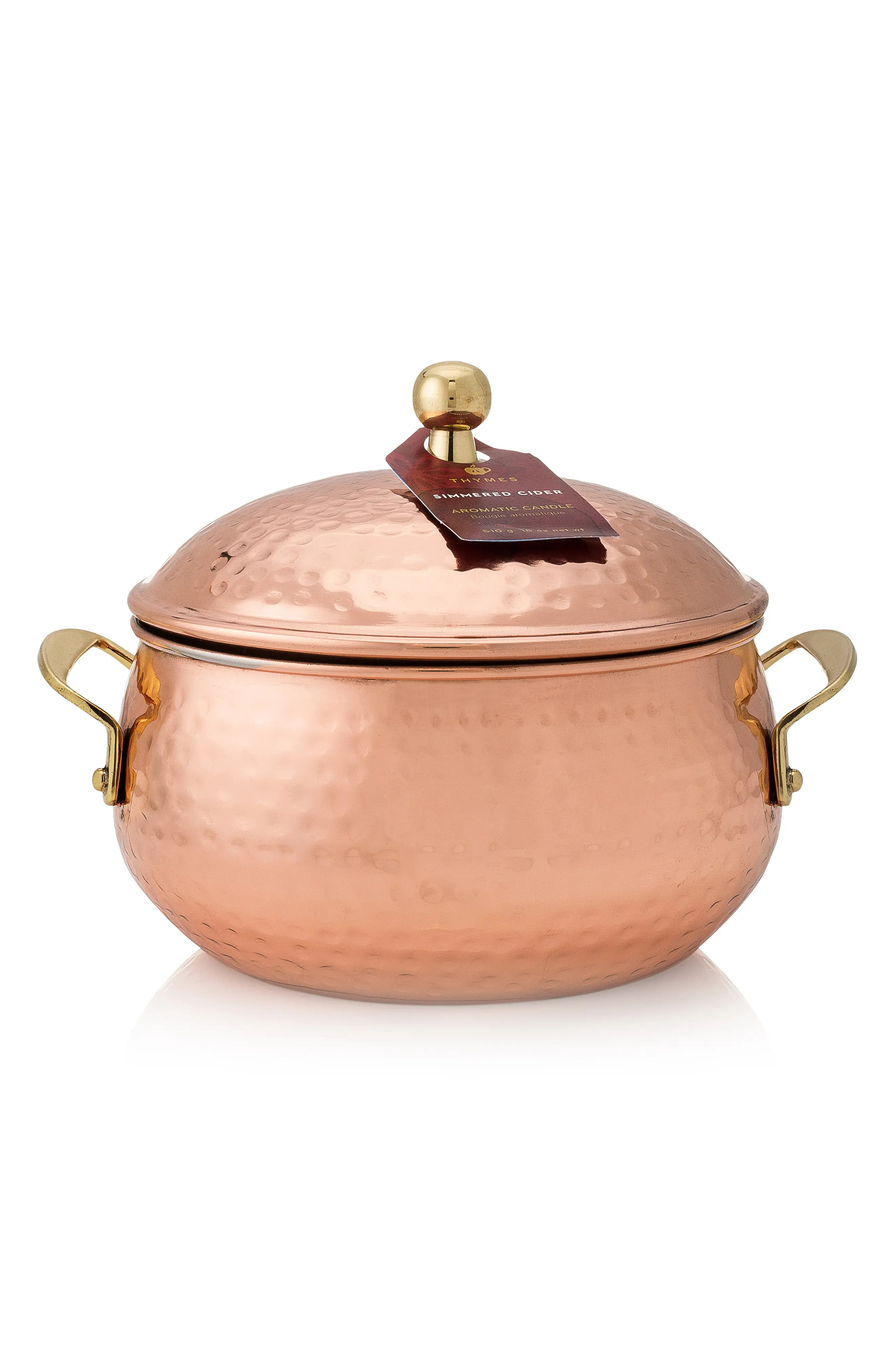 Thymes Simmered Cider Copper Pot Three-Wick Candle at Nordstrom | Nordstrom