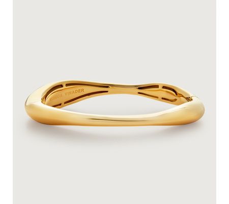 Nura Reef Wide Bangle | Monica Vinader (Global)