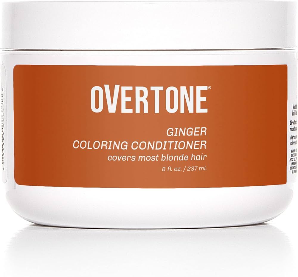 oVertone Haircare Semi-Permanent Color Depositing Conditioner with Shea Butter & Coconut Oil, Gin... | Amazon (US)