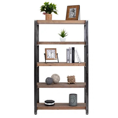 55'' H x 32'' W Iron Standard Bookcase | Wayfair North America