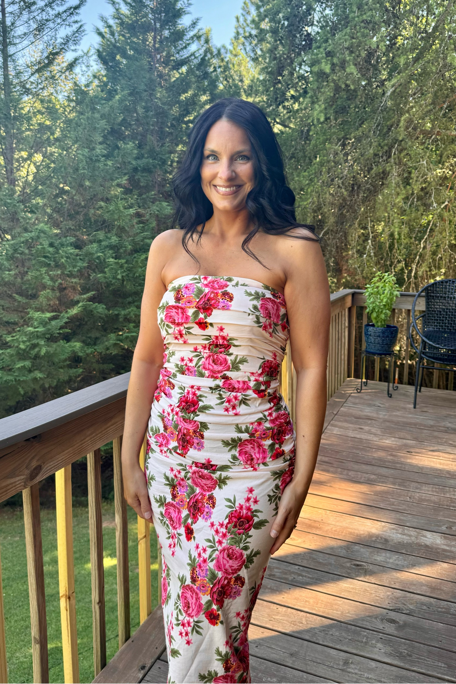 the soleil slim strapless ruched dress AmyDavis on LTK