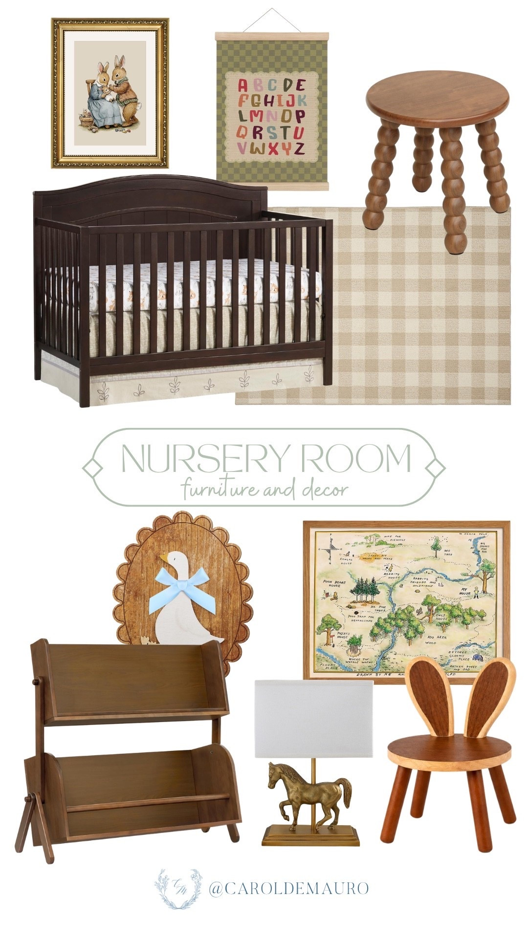 This nursery is giving storybook and i am completely sold on every single piece!

kids room, nursery decor, baby room, neutral nursery, nursery inspo, baby furniture

#LTKHome #LTKKids #LTKU