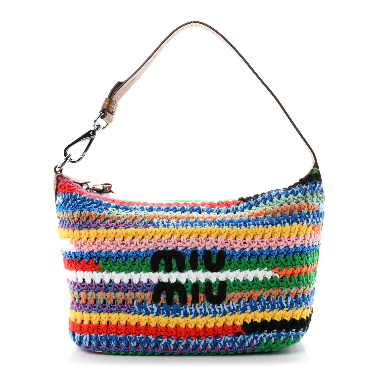 Miu Miu Fabric Crochet Pouch Multicolor 1950332 | FASHIONPHILE (US)