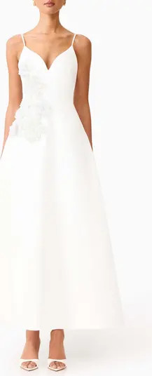 Stella Floral Embellished A-Line Gown | Nordstrom